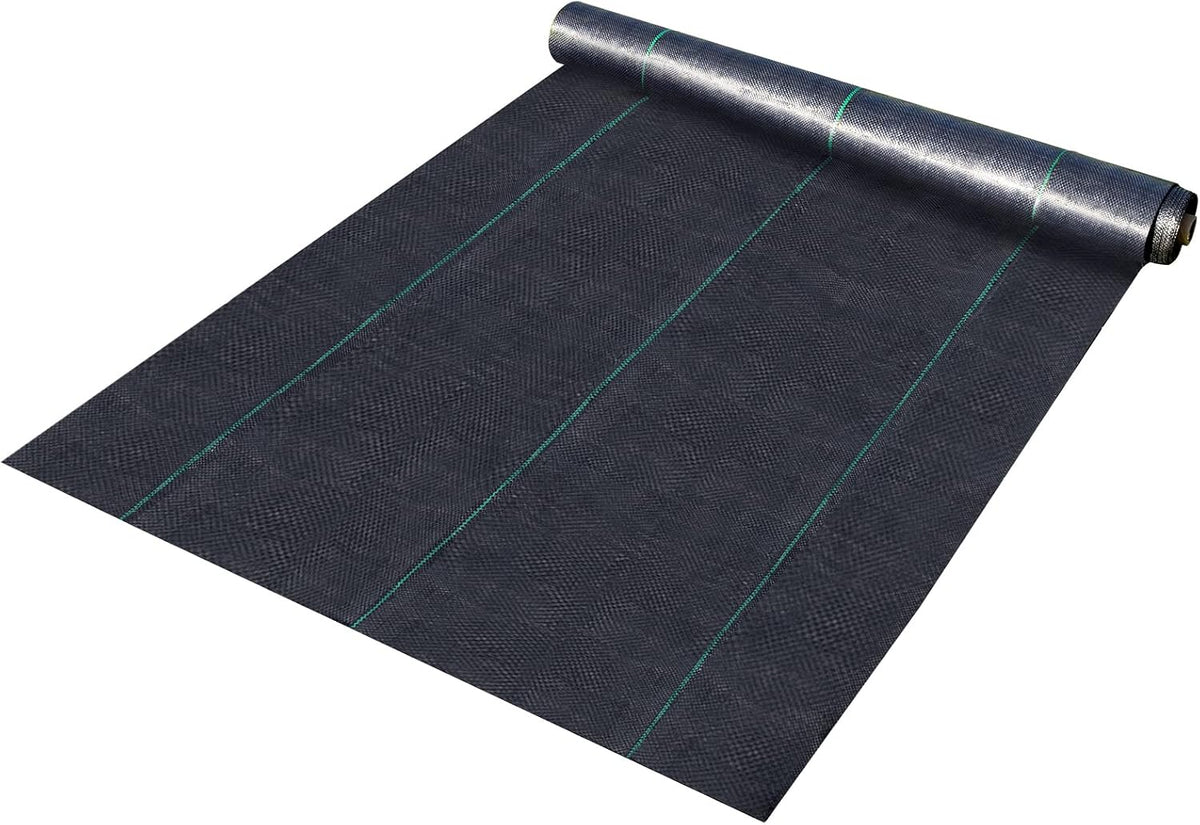 6x300ft Premium Weed Barrier Landscape Fabric Heavy Duty 2.4OZ, Woven Weed Control Fabric, High Permeability Good for Flower Bed, Geotextile Fabric Underlayment, Driveway Fabric Ground Cover