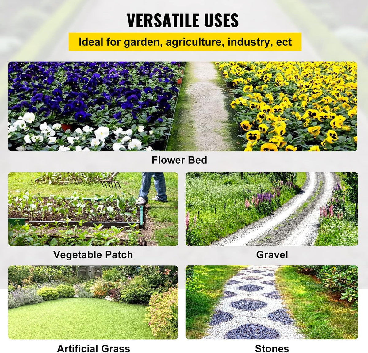6x300ft Premium Weed Barrier Landscape Fabric Heavy Duty 2.4OZ, Woven Weed Control Fabric, High Permeability Good for Flower Bed, Geotextile Fabric Underlayment, Driveway Fabric Ground Cover
