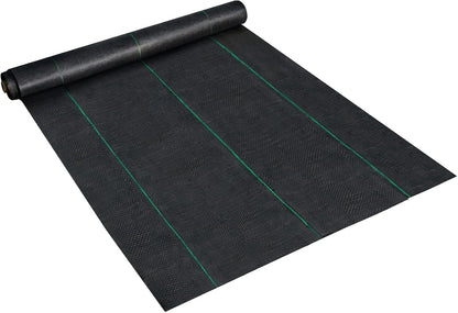 6x300ft Premium Weed Barrier Landscape Fabric Heavy Duty 2.4OZ, Woven Weed Control Fabric, High Permeability Good for Flower Bed, Geotextile Fabric Underlayment, Driveway Fabric Ground Cover