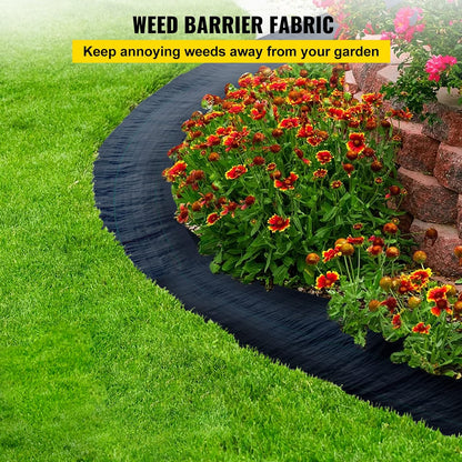 6x300ft Premium Weed Barrier Landscape Fabric Heavy Duty 2.4OZ, Woven Weed Control Fabric, High Permeability Good for Flower Bed, Geotextile Fabric Underlayment, Driveway Fabric Ground Cover
