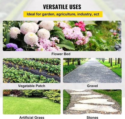 6x300ft Premium Weed Barrier Landscape Fabric Heavy Duty 2.4OZ, Woven Weed Control Fabric, High Permeability Good for Flower Bed, Geotextile Fabric Underlayment, Driveway Fabric Ground Cover