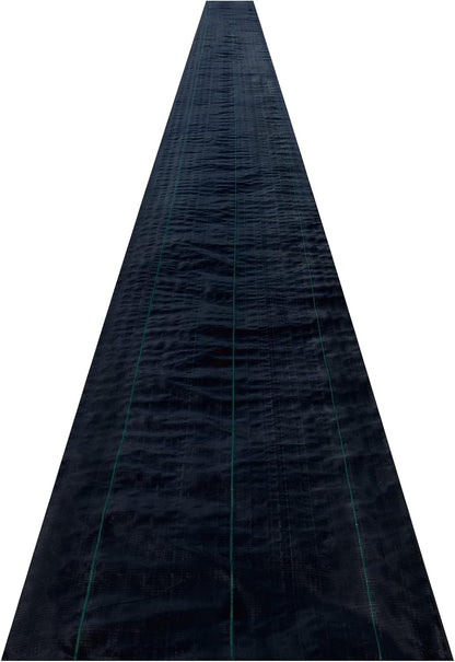 6x300ft Premium Weed Barrier Landscape Fabric Heavy Duty 2.4OZ, Woven Weed Control Fabric, High Permeability Good for Flower Bed, Geotextile Fabric Underlayment, Driveway Fabric Ground Cover