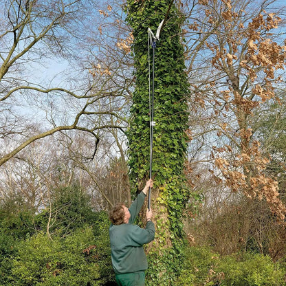4930FZ Razorsharp Telescopic Tree Pruner, Extendable Pole Handle for Removing High Branches, Sharp Saw Blade for Cutting Thick Limbs and Powerful Pull Cord Lopper for Light Trimming