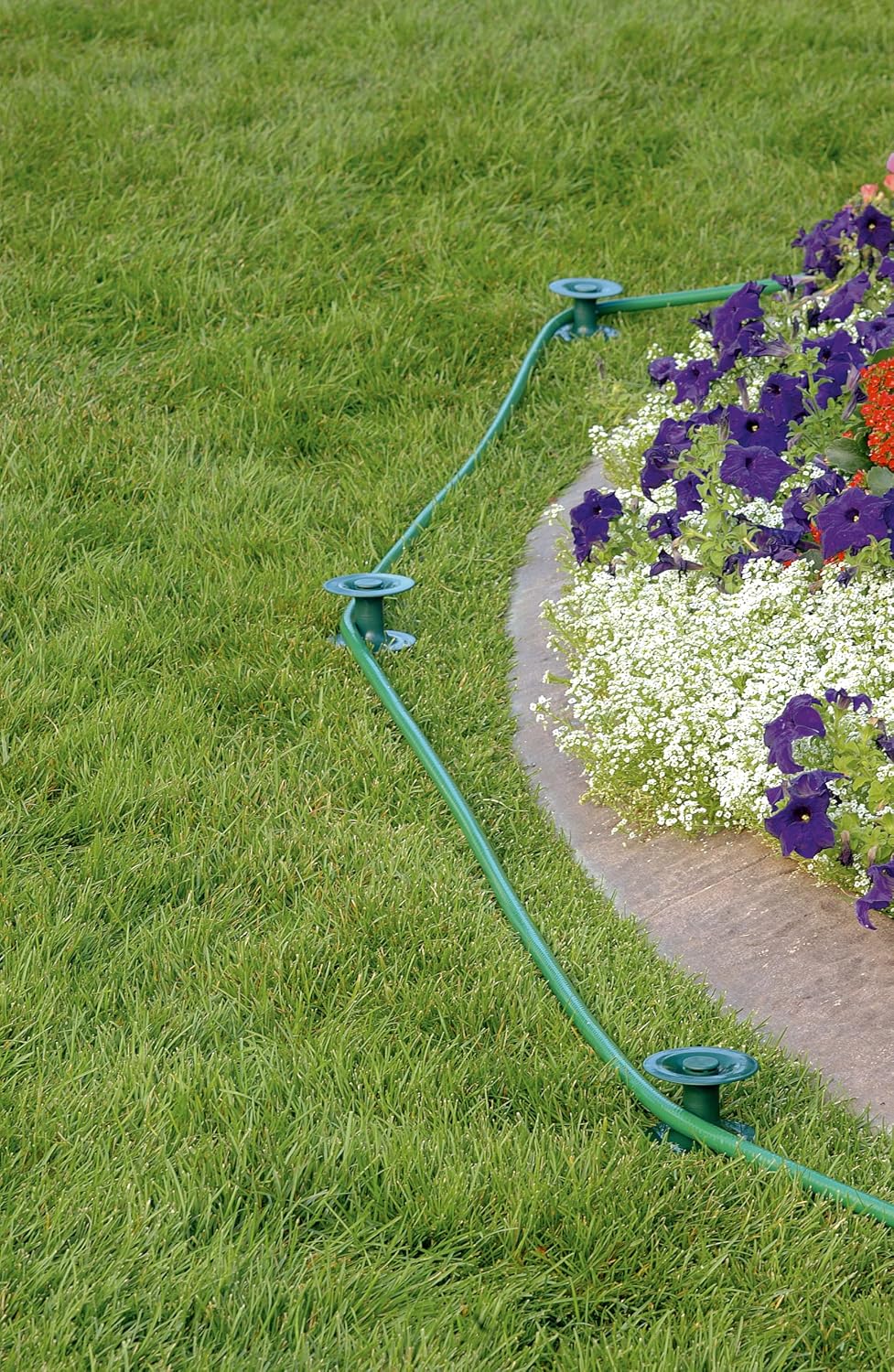 58189 Heavy Duty Hose Guide Spike with 8" Rust-Free Zinc Metal Stake for Lawn & Garden