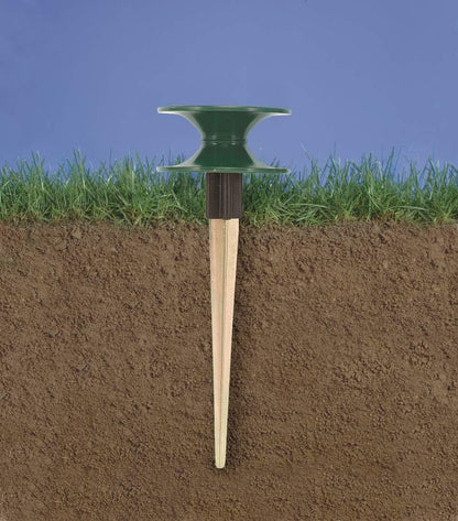 58189 Heavy Duty Hose Guide Spike with 8" Rust-Free Zinc Metal Stake for Lawn & Garden