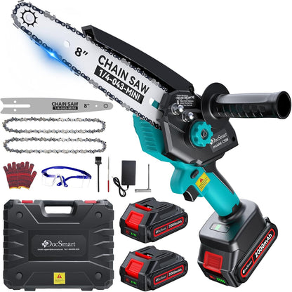 Pole Saws for Tree Trimming, 6" Brushless Mini Chainsaw with Extension Pole