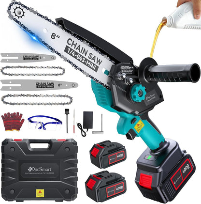Pole Saws for Tree Trimming, 6" Brushless Mini Chainsaw with Extension Pole