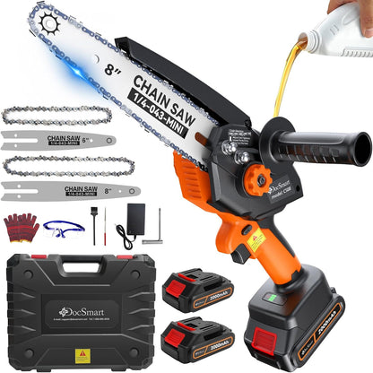 Pole Saws for Tree Trimming, 6" Brushless Mini Chainsaw with Extension Pole