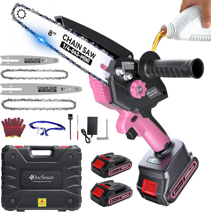 Pole Saws for Tree Trimming, 6" Brushless Mini Chainsaw with Extension Pole