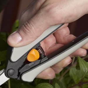 6" Steel Micro-Tip Pruning Scissors, Garden Snips for Small Plants