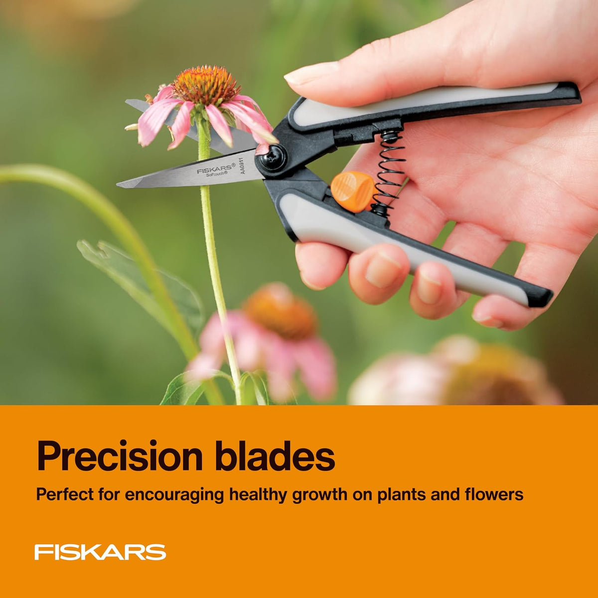 6" Steel Micro-Tip Pruning Scissors, Garden Snips for Small Plants