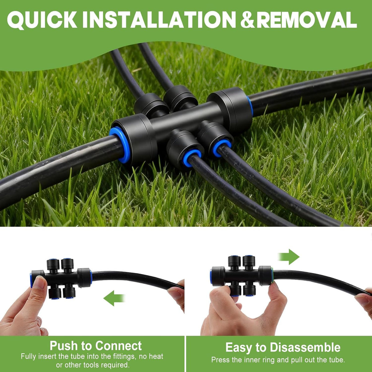 240FT Quick-Connect Drip Irrigation System