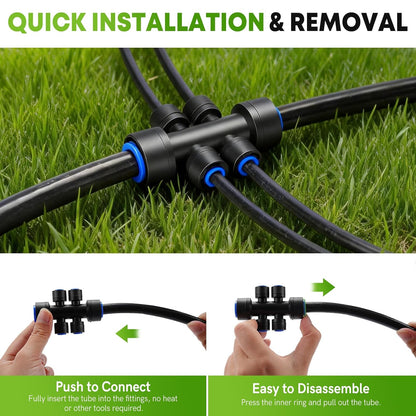240FT Quick-Connect Drip Irrigation System