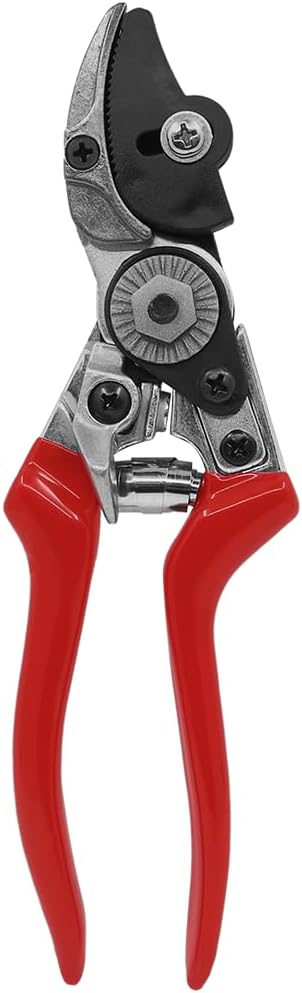 Z202 Heavy Duty Pruner, Cut-n-Hold, Red Handles, 8-Inch