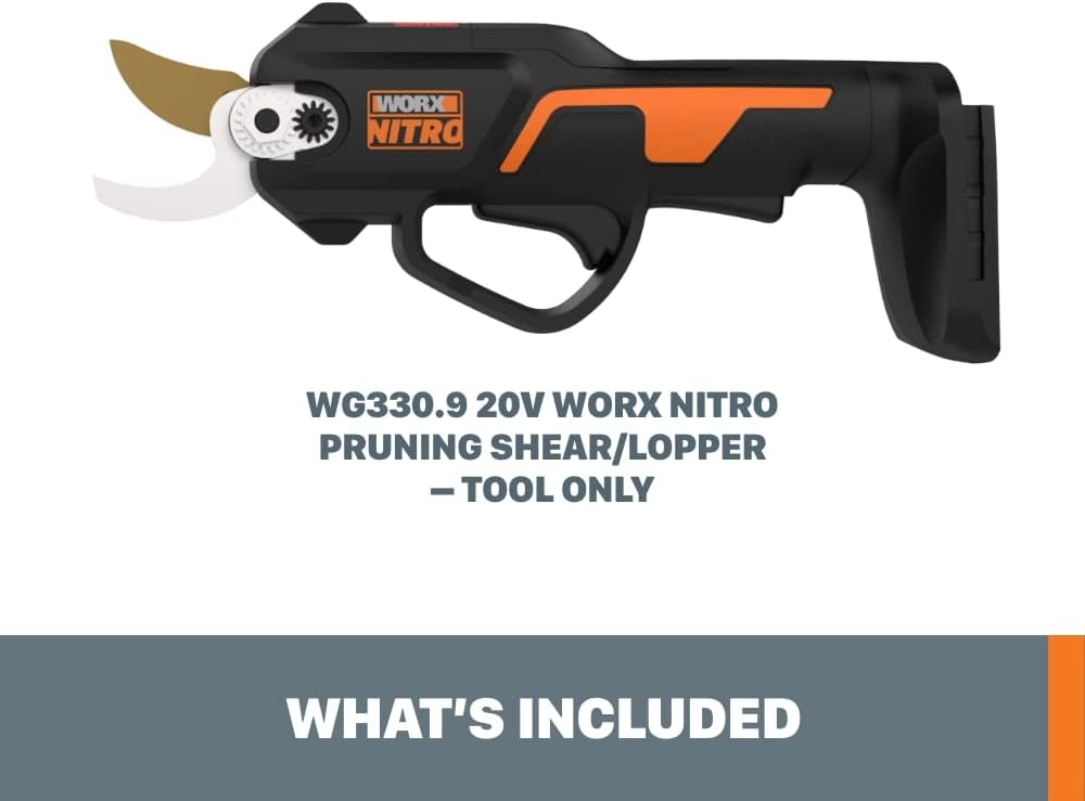 Cordless Pruning Shear, 20V Powered Lopper Tool Only, WG330.9