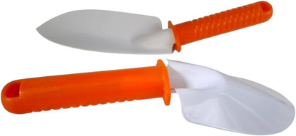 2-Pack Garden Hand Trowel Set – Heavy Duty Reinforced Curved Steel Blade, Ergonomic Non-Slip Handle, Durable Gardening Tool for Digging, Planting & Transplanting