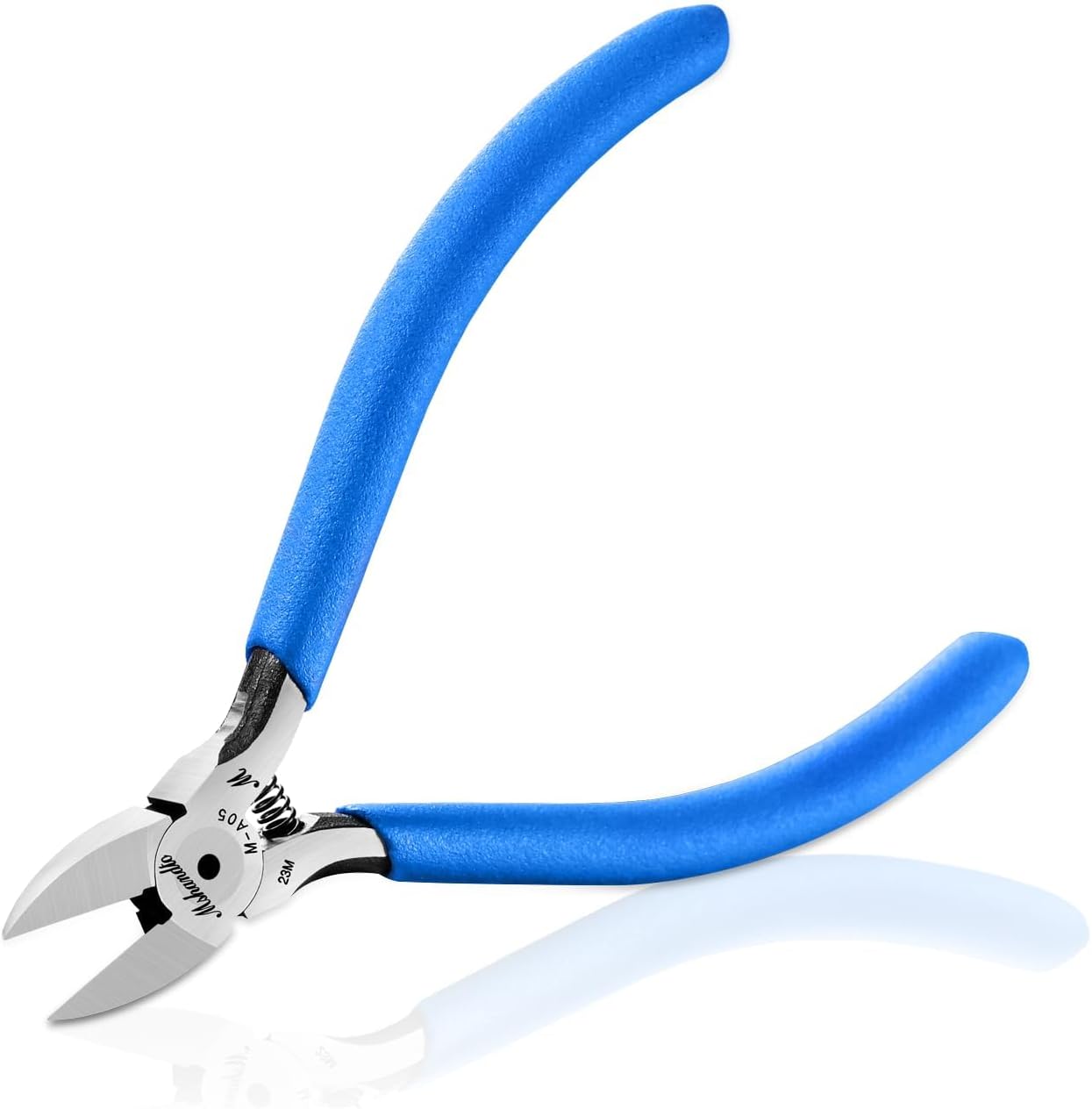 Wire Cutters, 5" Electronic Needle Flush Cutters, Ultra-Sharp Crafts Diagonal Cutters Pliers, Wire Snips Side Cutters for Circuit Board, Plastic, Soft Copper Wire, Floral(2 Pack)