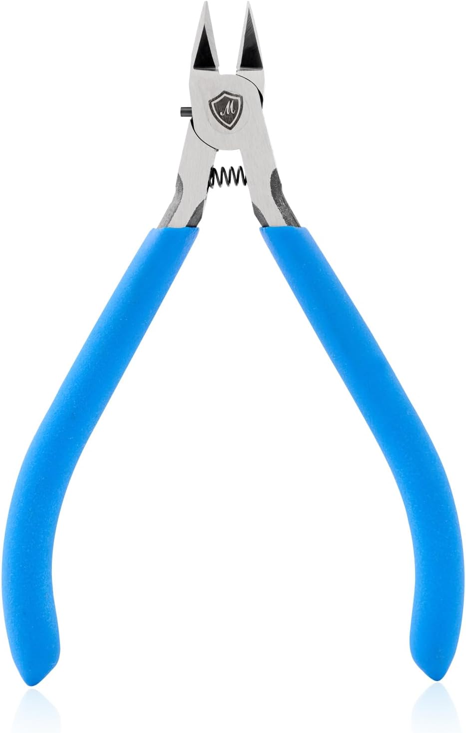 Wire Cutters, 5" Electronic Needle Flush Cutters, Ultra-Sharp Crafts Diagonal Cutters Pliers, Wire Snips Side Cutters for Circuit Board, Plastic, Soft Copper Wire, Floral(2 Pack)