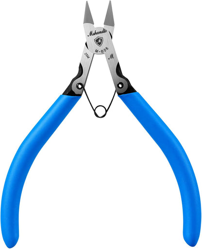 Wire Cutters, 5" Electronic Needle Flush Cutters, Ultra-Sharp Crafts Diagonal Cutters Pliers, Wire Snips Side Cutters for Circuit Board, Plastic, Soft Copper Wire, Floral(2 Pack)