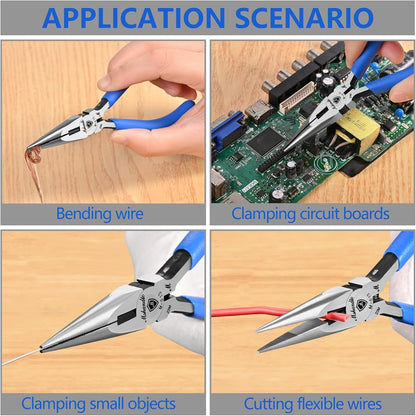 Wire Cutters, 5" Electronic Needle Flush Cutters, Ultra-Sharp Crafts Diagonal Cutters Pliers, Wire Snips Side Cutters for Circuit Board, Plastic, Soft Copper Wire, Floral(2 Pack)