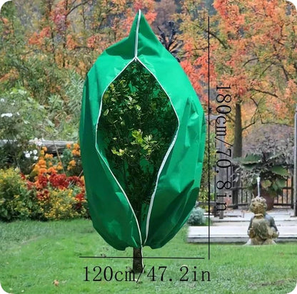 4 Pack Plant Covers Freeze Protection Bag Frost Covers & Zipper Drawstring, Plant Frost Protection Covers, Breathable Winter Plant Covers, Freeze Protection for Outdoor Plants (31.5*47.2in-4PCS)