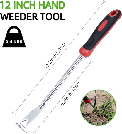 Weed Puller Tool, Dandelion Weeder Puller Tool with Soft Handle