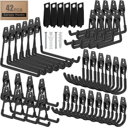 32-Pack Heavy Duty Wall Mount Garage Hooks