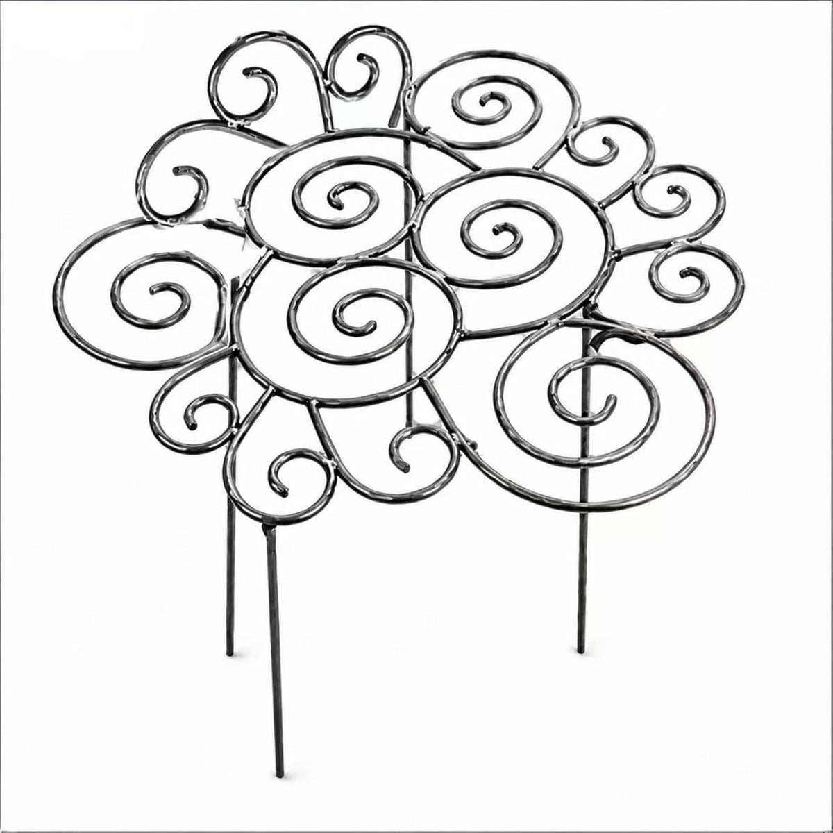 2026 New Metal Plant Support Ring for Peony & Flowers – Heavy Duty Rustproof Garden Stake, Stackable Grow Through Rings, Indoor Outdoor Flower Hoop, Upright Growth (L 17.32 * 17.32in,1pcs)