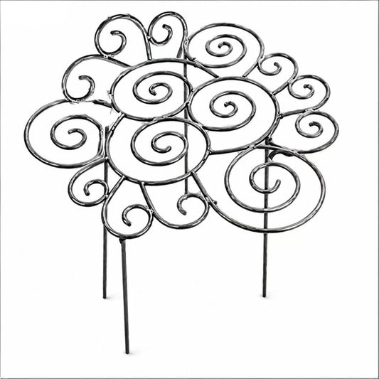 2026 New Metal Plant Support Ring for Peony & Flowers – Heavy Duty Rustproof Garden Stake, Stackable Grow Through Rings, Indoor Outdoor Flower Hoop, Upright Growth (L 17.32 * 17.32in,1pcs)