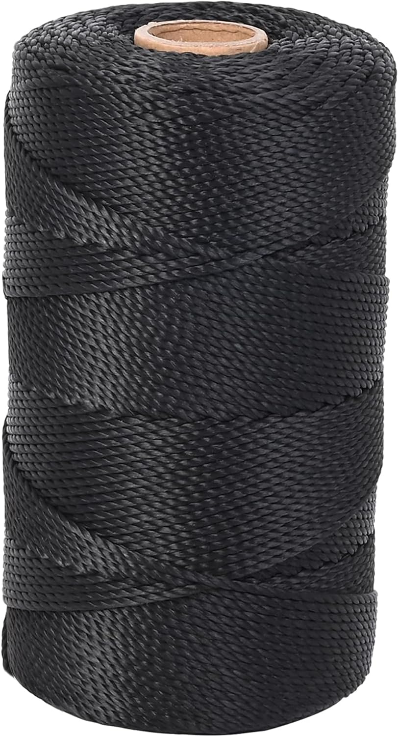 Black Nylon String 500ft 2mm UV Resistant Twine Garden Tomato Climb Wrap