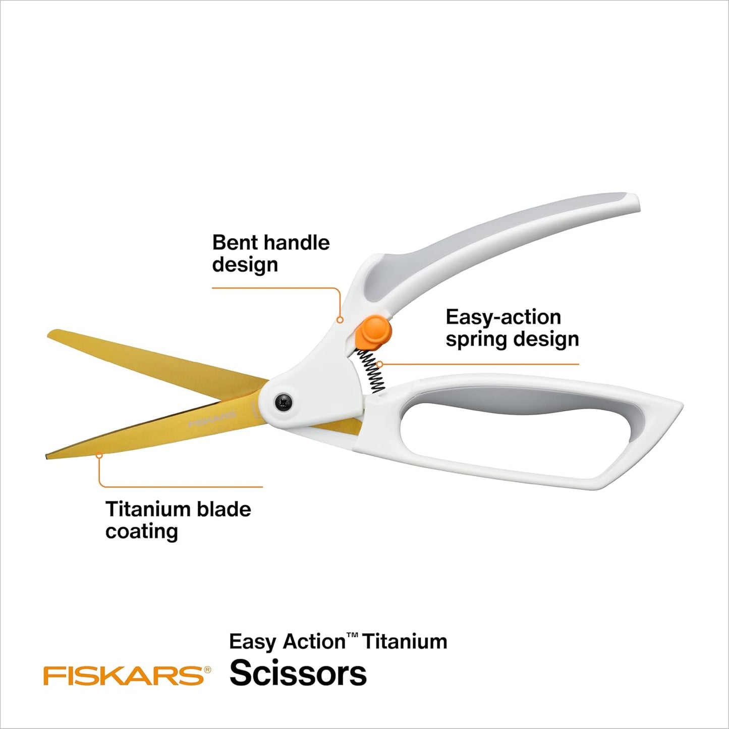 6" Easy Action Micro-Tip Titanium Detail Fabric Scissors