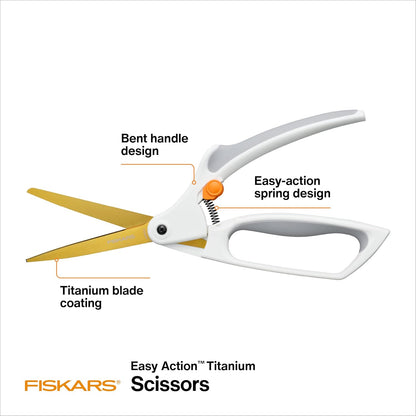 6" Easy Action Micro-Tip Titanium Detail Fabric Scissors