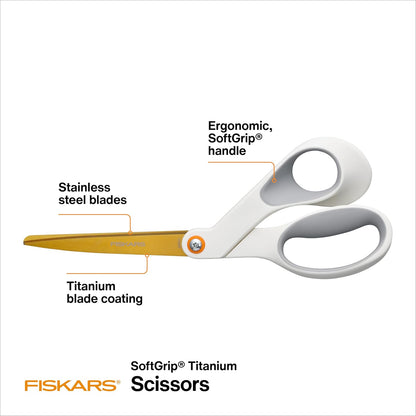 6" Easy Action Micro-Tip Titanium Detail Fabric Scissors