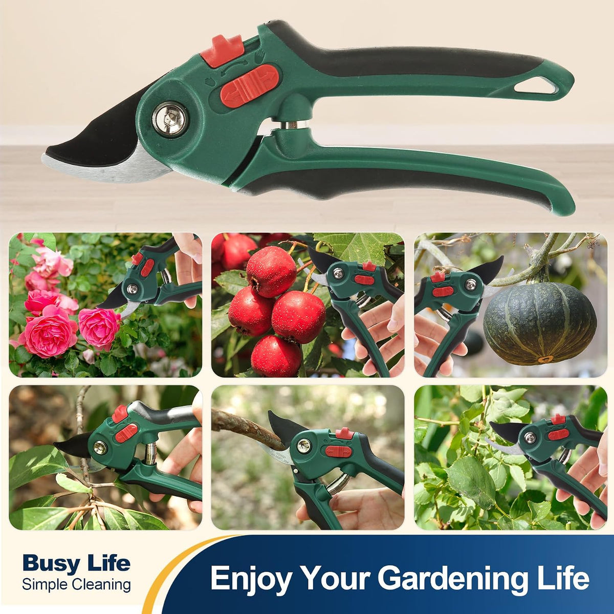 Garden Pruning Shears 2 Pack Garden Clippers Steel Shears Scissors