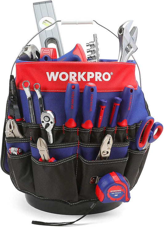 Bucket Tool Organizer with 51 Pockets Fits for 3.5-5 Gallon Bucket