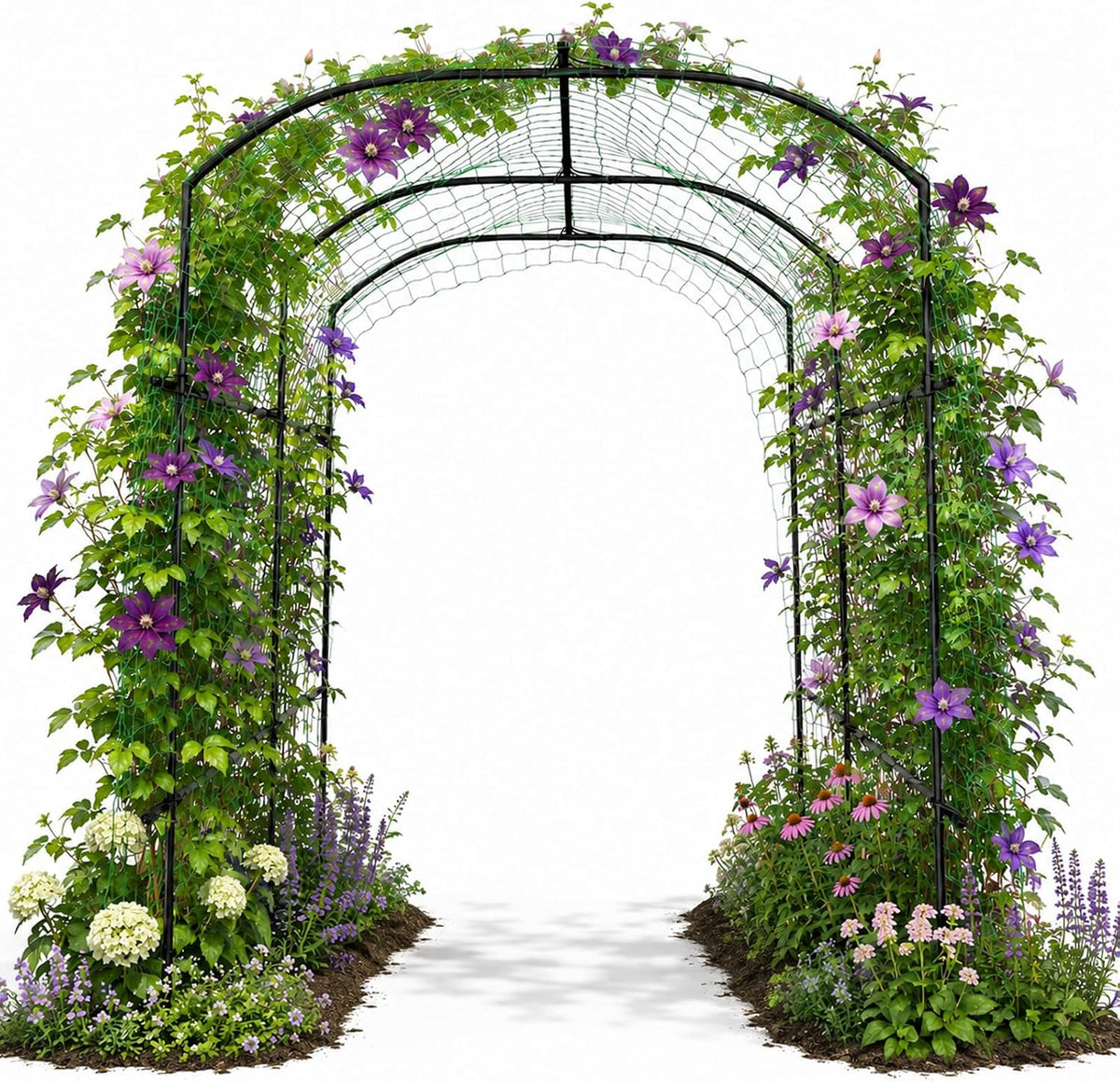 Garden Arch Trellis, 87in H x 75in L Tall Garden Archway