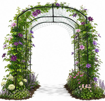 Garden Arch Trellis, 87in H x 75in L Tall Garden Archway