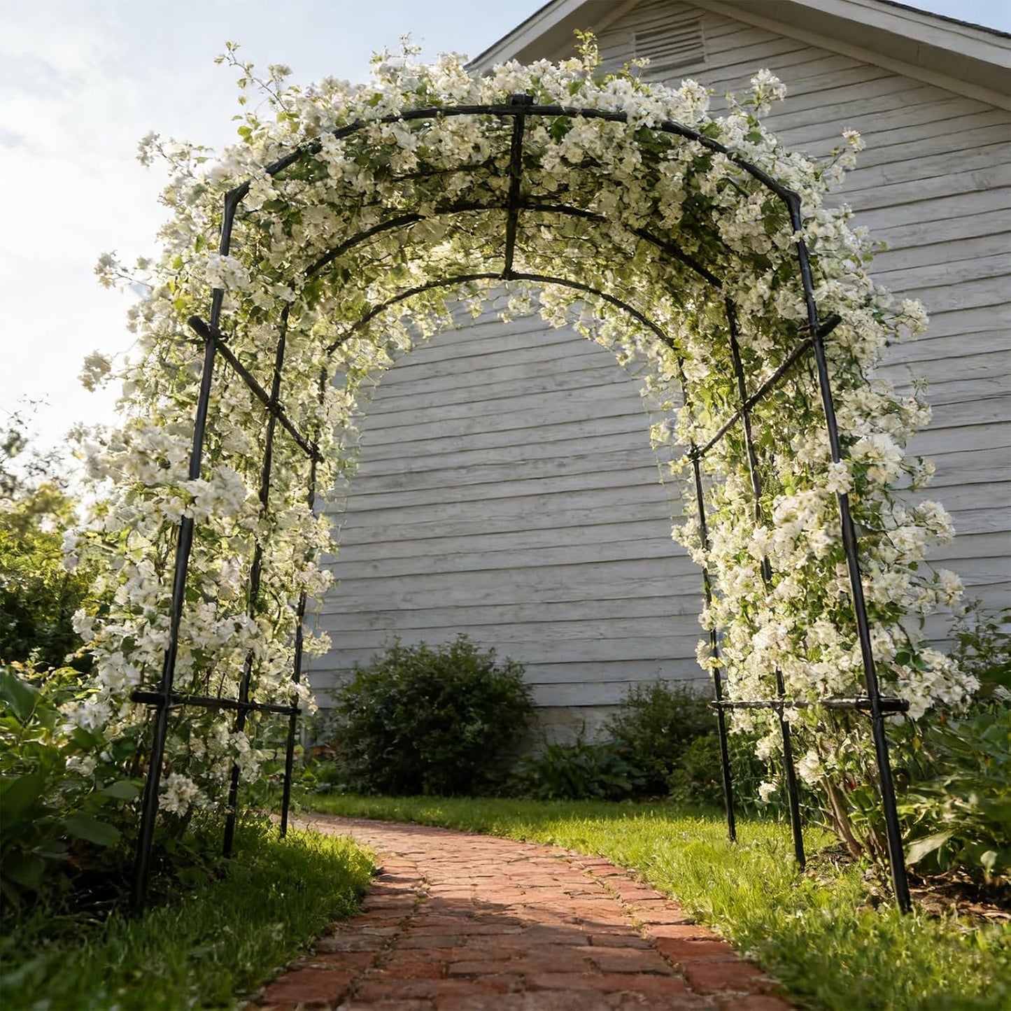 Garden Arch Trellis, 87in H x 75in L Tall Garden Archway