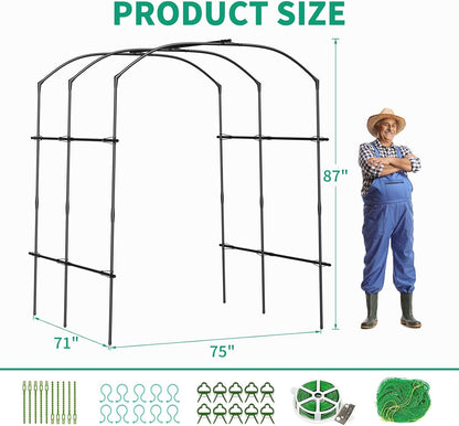 Garden Arch Trellis, 87in H x 75in L Tall Garden Archway