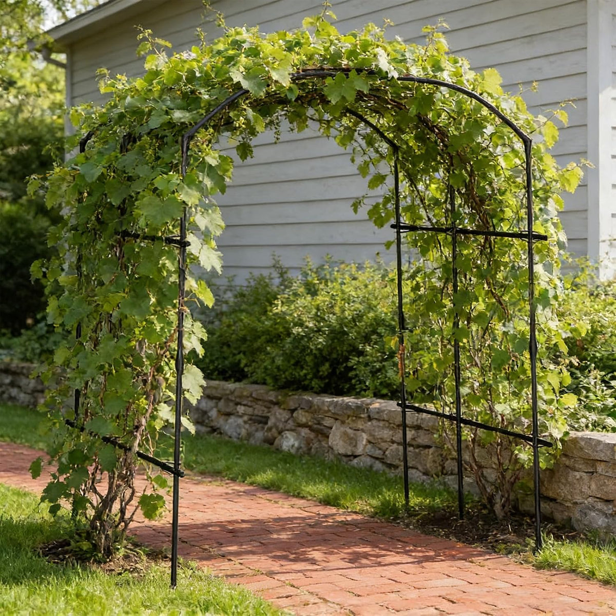 Garden Arch Trellis, 87in H x 75in L Tall Garden Archway