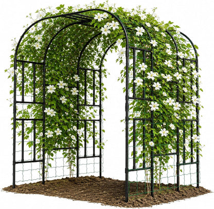 Garden Arch Trellis, 87in H x 75in L Tall Garden Archway
