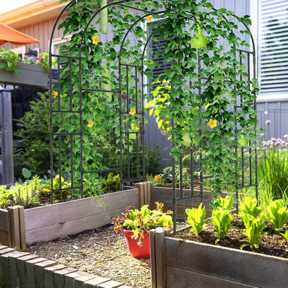 Garden Arch Trellis, 87in H x 75in L Tall Garden Archway