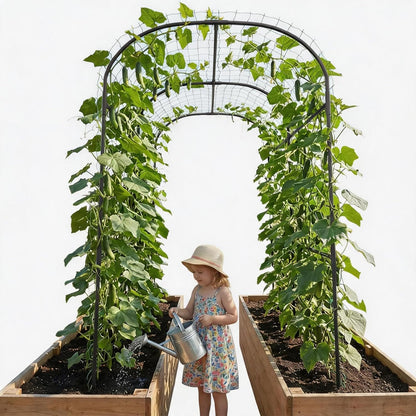Garden Arch Trellis, 87in H x 75in L Tall Garden Archway