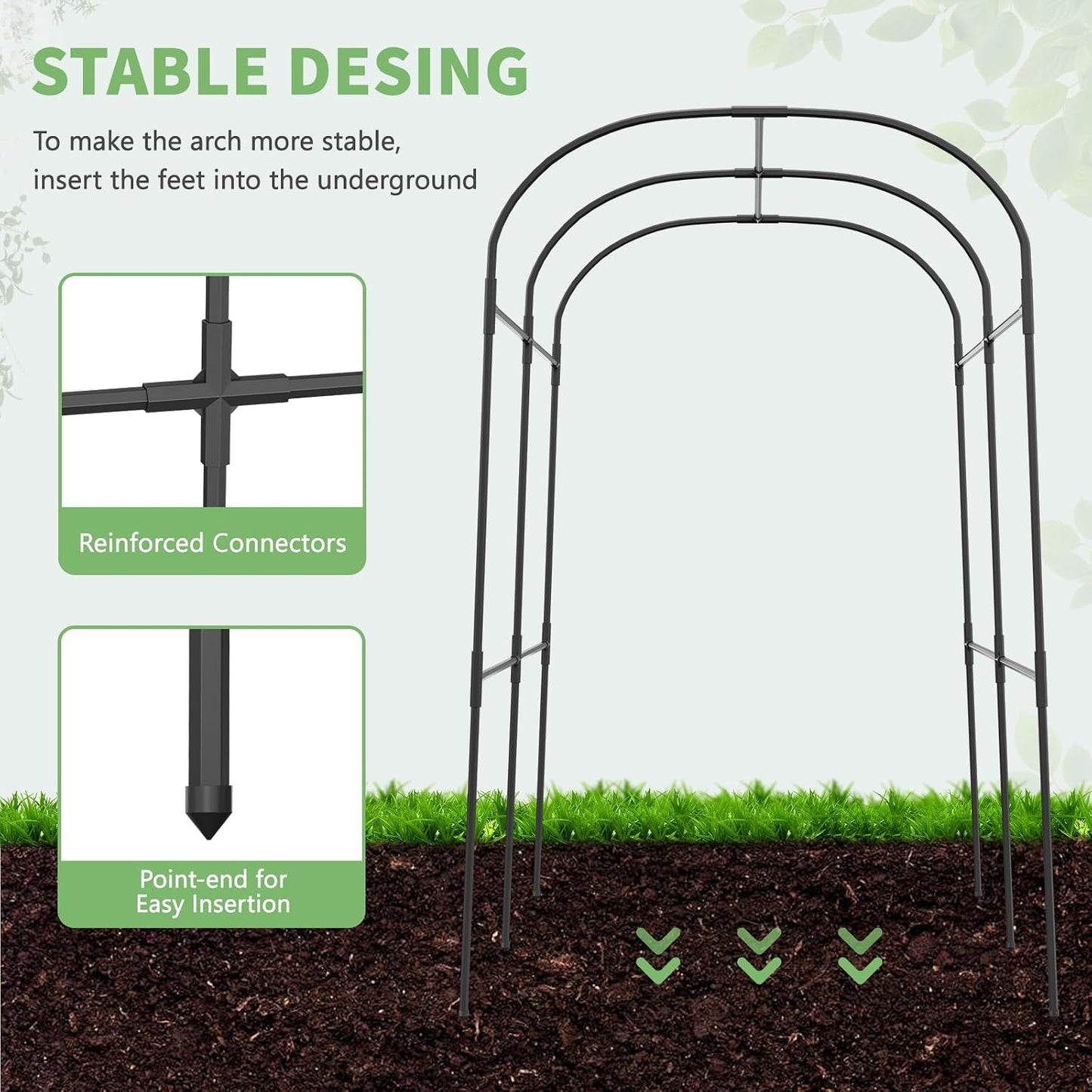 Garden Arch Trellis, 87in H x 75in L Tall Garden Archway