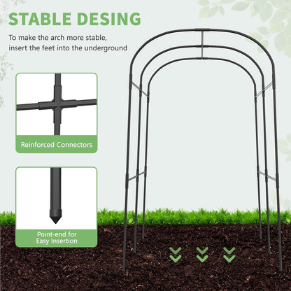 Garden Arch Trellis, 87in H x 75in L Tall Garden Archway