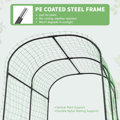 Garden Arch Trellis, 87in H x 75in L Tall Garden Archway