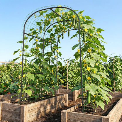 Garden Arch Trellis, 87in H x 75in L Tall Garden Archway