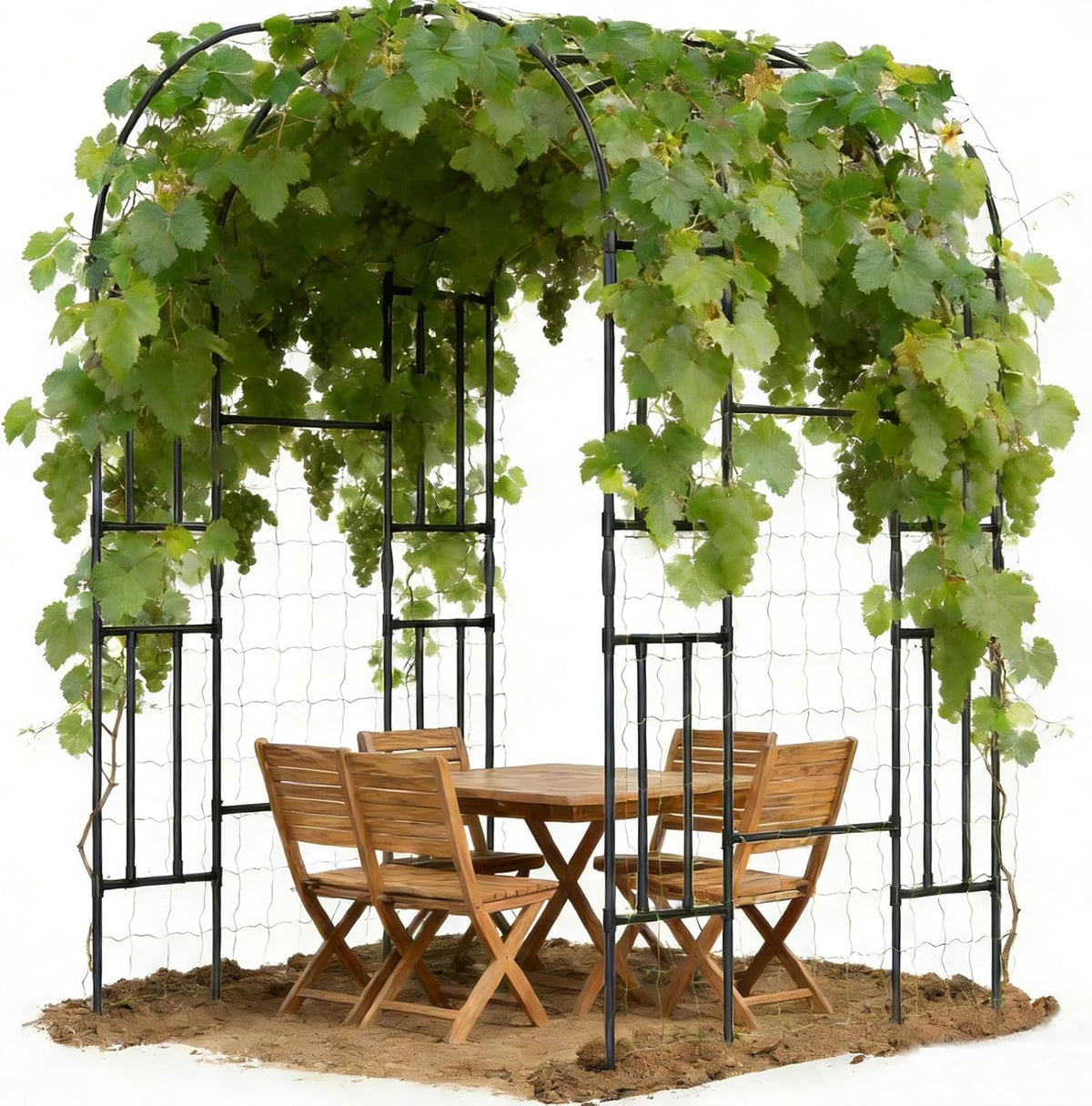 Garden Arch Trellis, 87in H x 75in L Tall Garden Archway