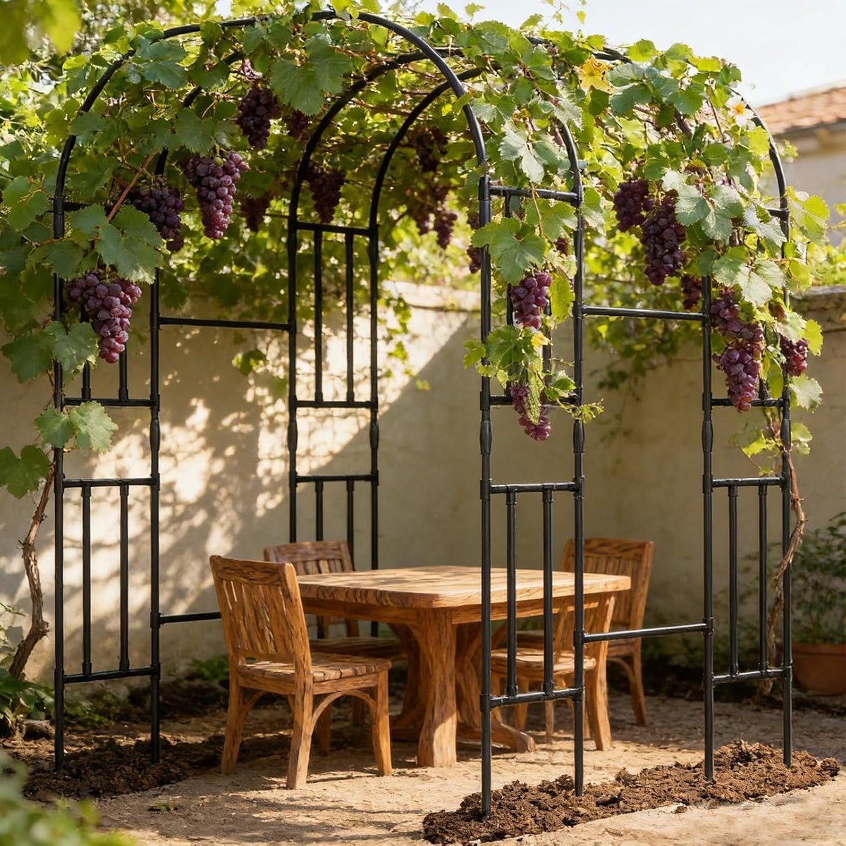 Garden Arch Trellis, 87in H x 75in L Tall Garden Archway
