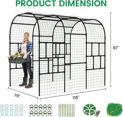 Garden Arch Trellis, 87in H x 75in L Tall Garden Archway